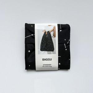 Baggu Black Constellation Standard Reusable Bag NWT